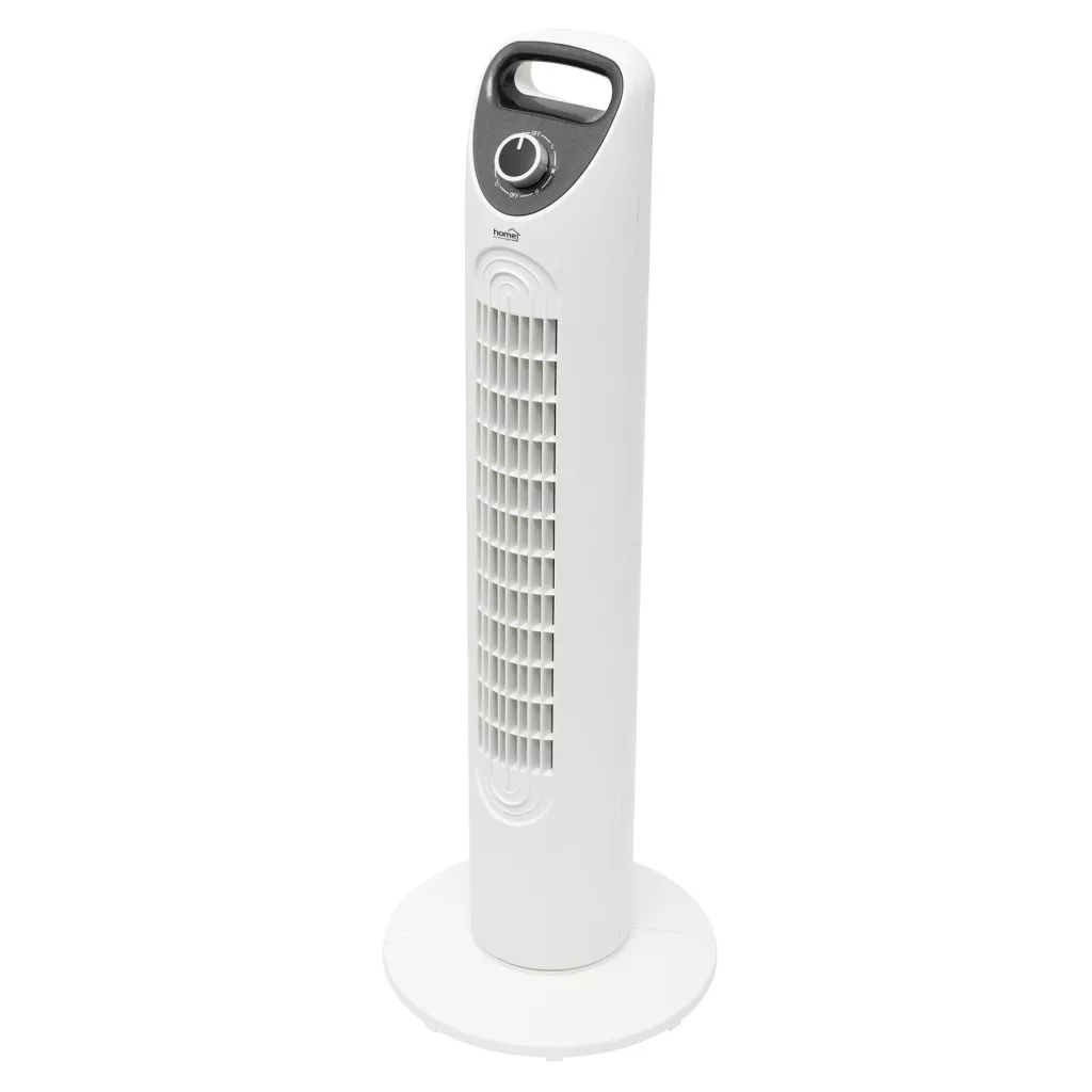 HOME TWF822 oszlopventilátor, 45 W, 3 sebességfokozat, oszcillálás, nagy méretű kijelző, hordfül