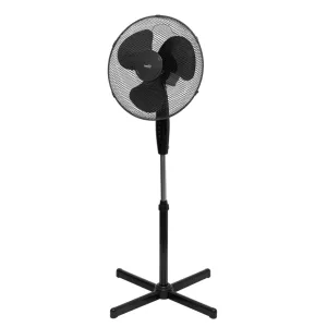 HOME SF40BK állóventilátor, 45 W, 40cm-es lapátátmérő, 3 sebességfokozat, oszcillálás, állítható fejdőlésszög, fekete színű
